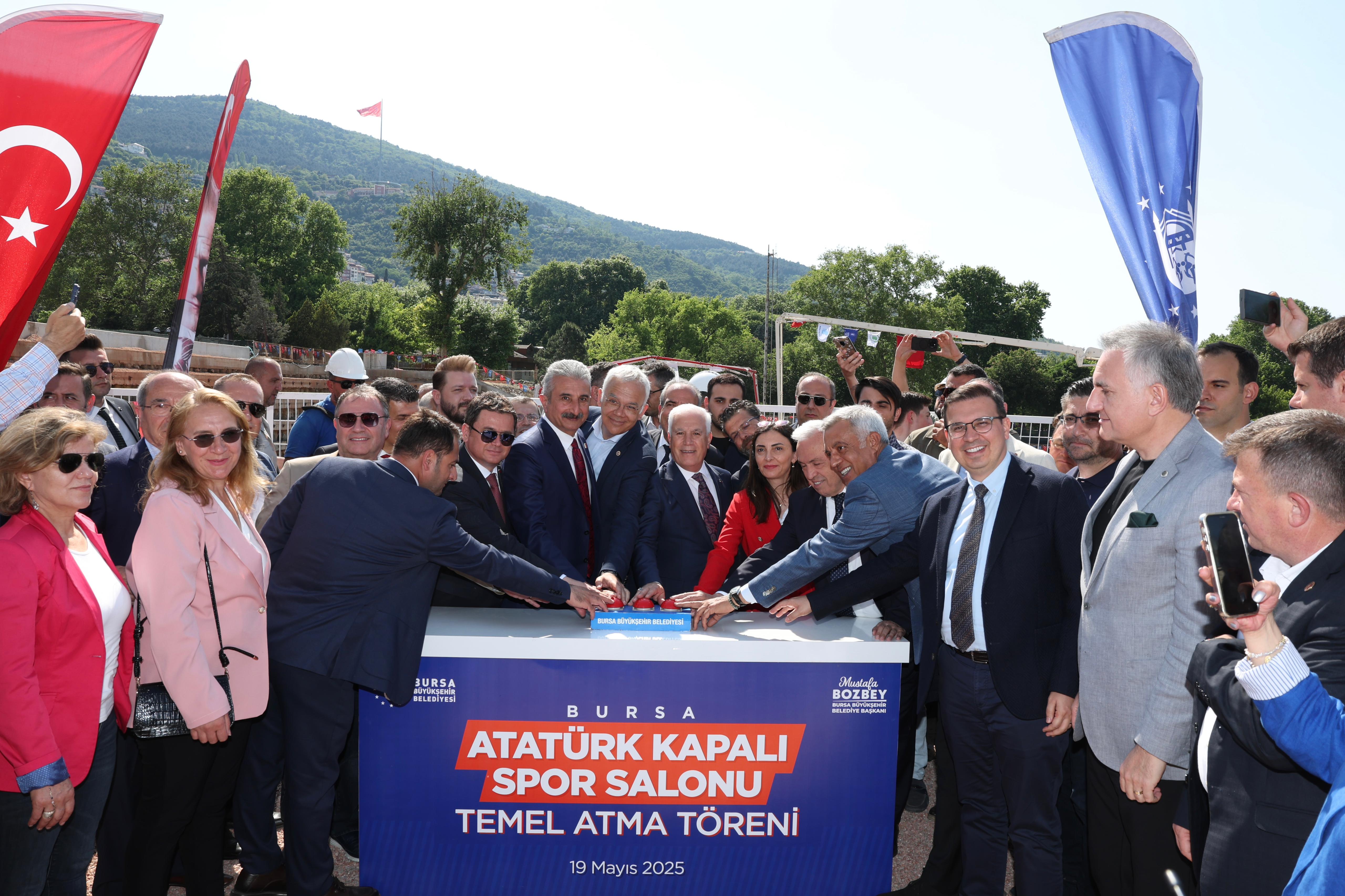 Atatürk Spor Salonu’nun temeli törenle atıldı 