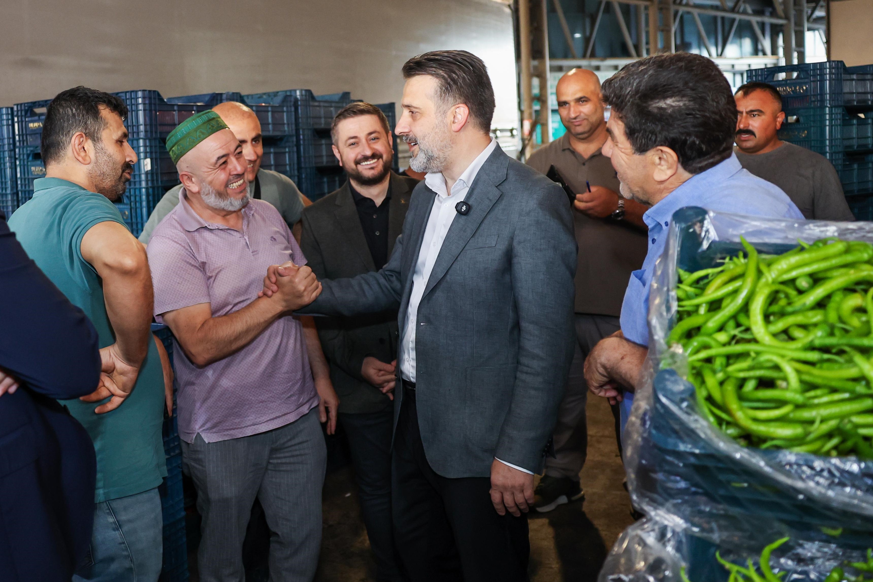 Başkan Vekili Biba'dan Kent Hali'ne yakın takip 