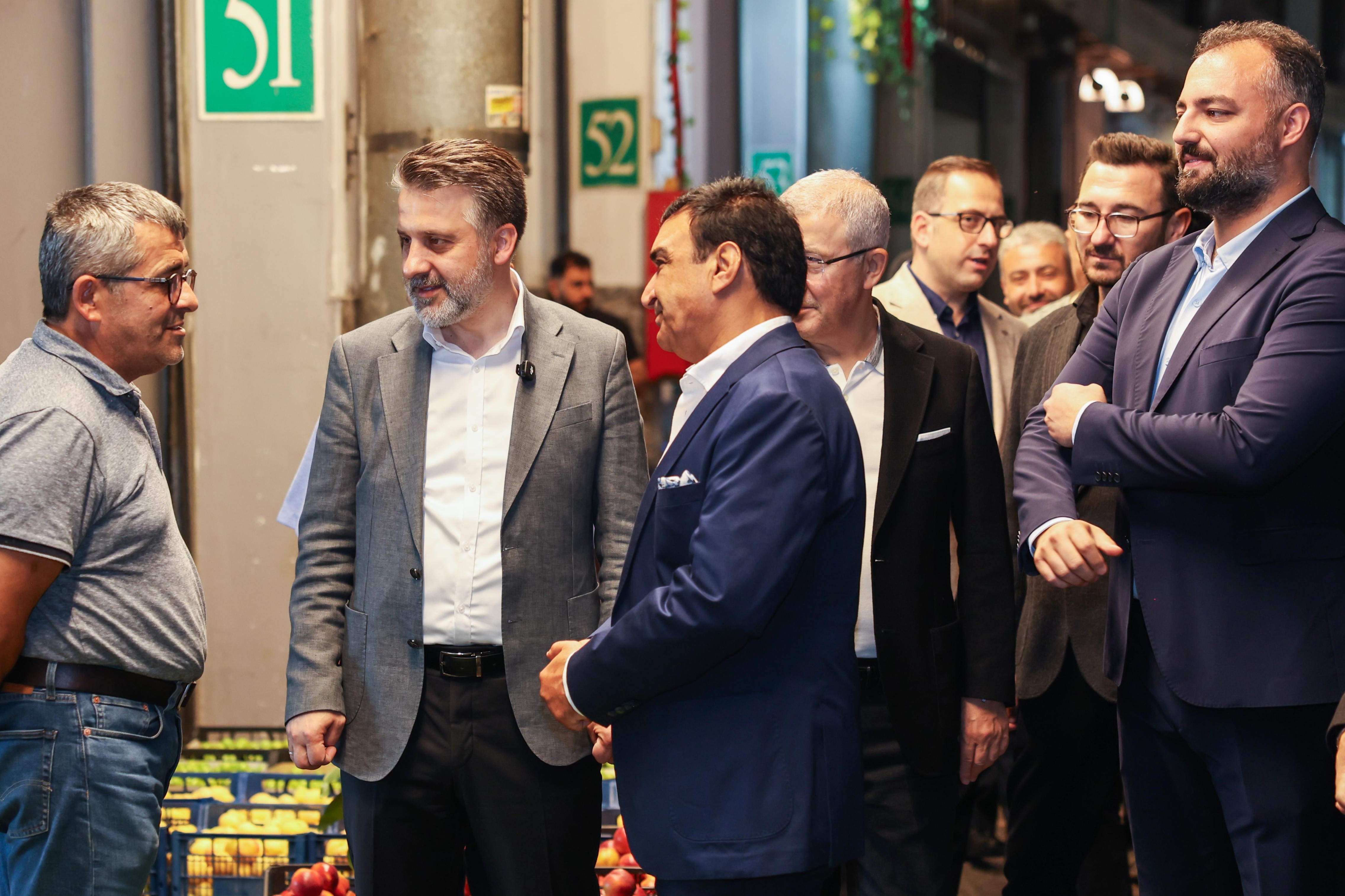 Başkan Vekili Biba'dan Kent Hali'ne yakın takip 