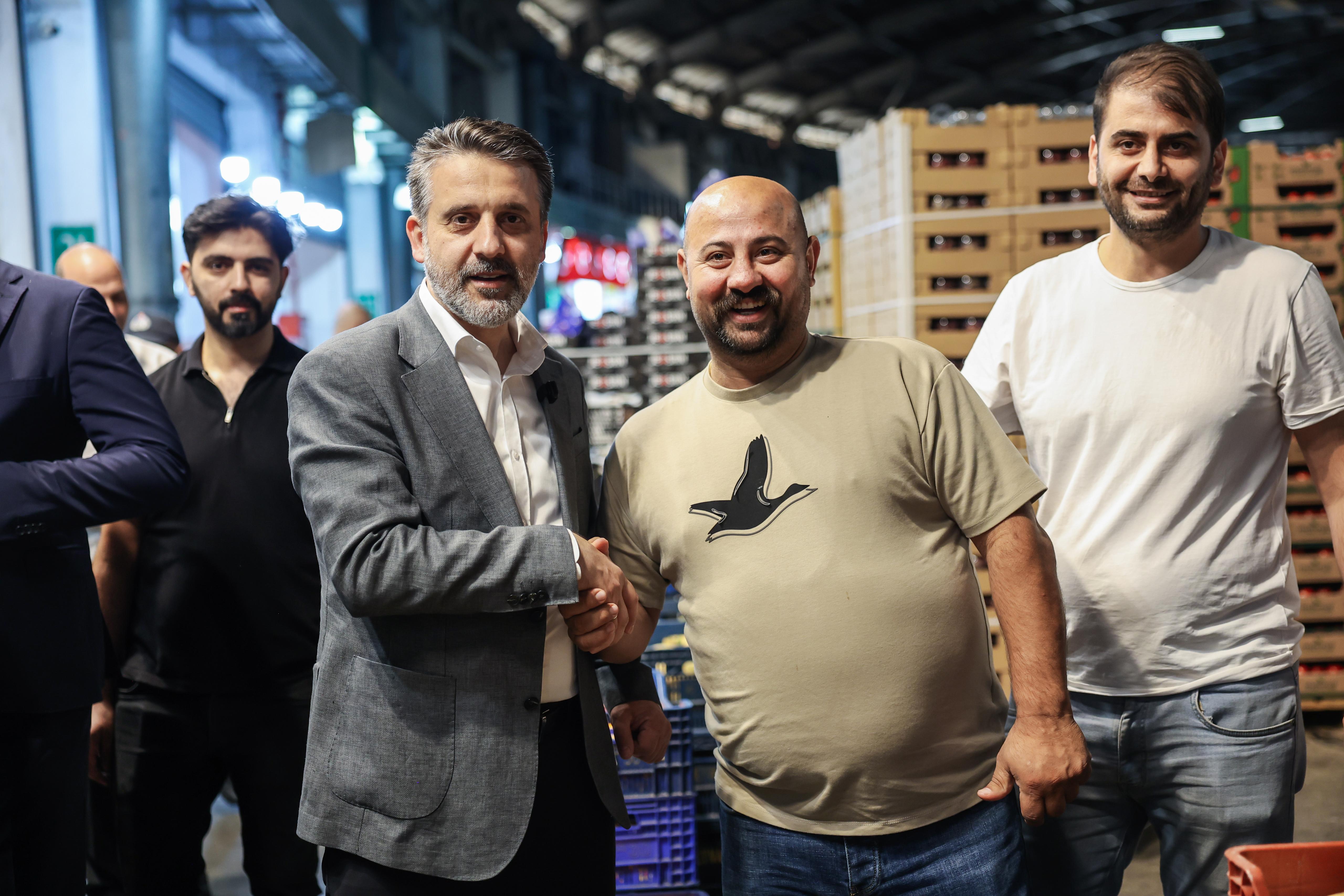 Başkan Vekili Biba'dan Kent Hali'ne yakın takip 