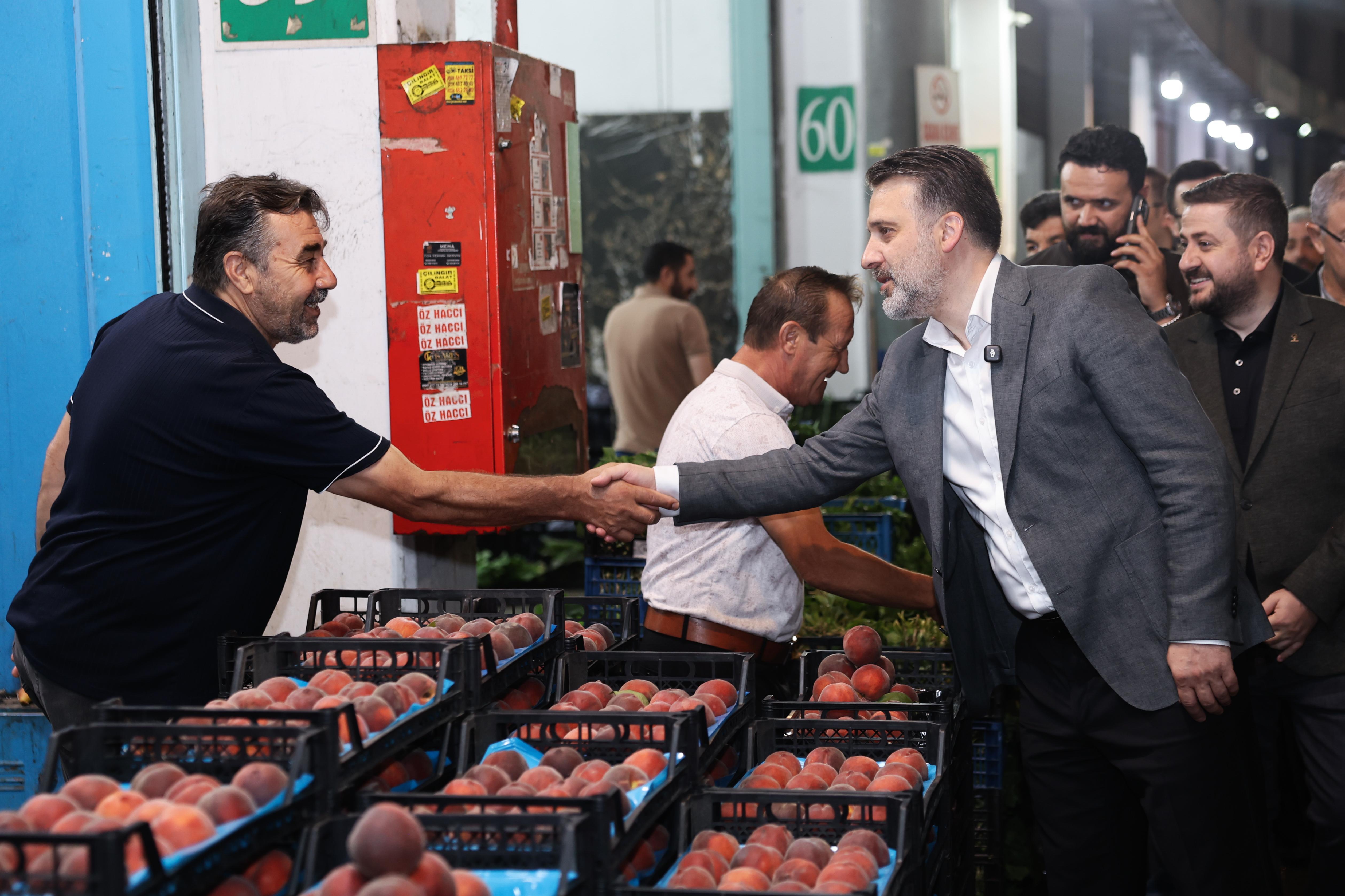 Başkan Vekili Biba'dan Kent Hali'ne yakın takip 