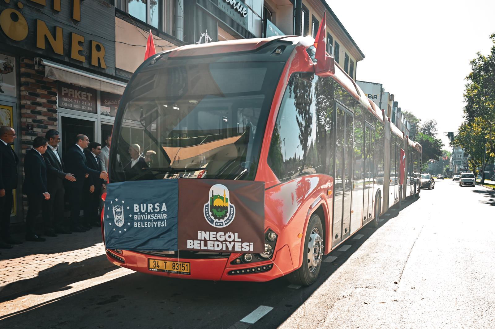 İnegöl’de Metrobüs Dönemi Başlıyor: İlk Test Sürüşü Yapıldı