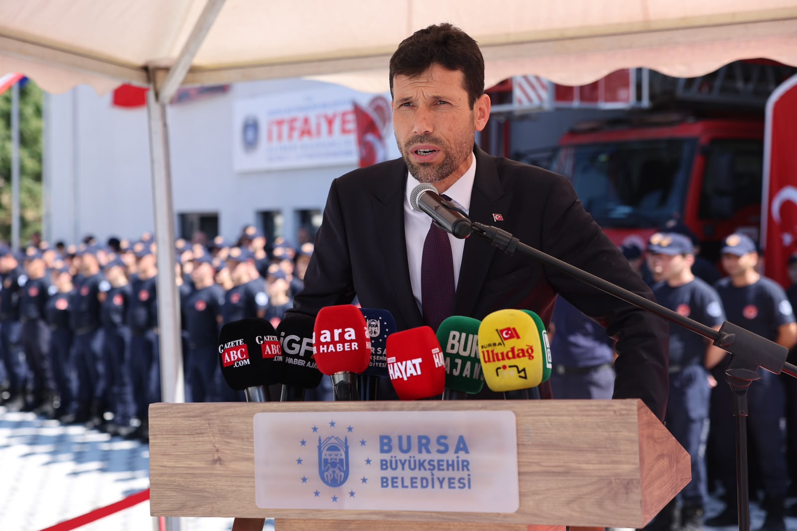 Büyükorhan’a Yeni ve Tam Donanımlı İtfaiye Hizmet Binası Açıldı 9 Büyükorhan’a Yeni ve Tam Donanımlı İtfaiye Hizmet Binası Açıldı