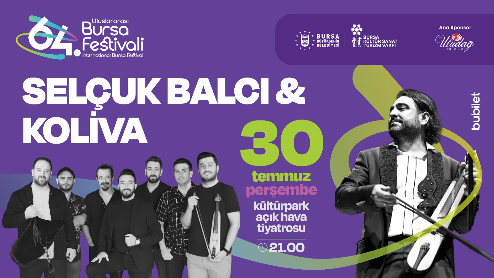64. Uluslararası Bursa Festivali Murat Karahan Konseriyle Başlıyor 14 64. Uluslararası Bursa Festivali Murat Karahan Konseriyle Başlıyor