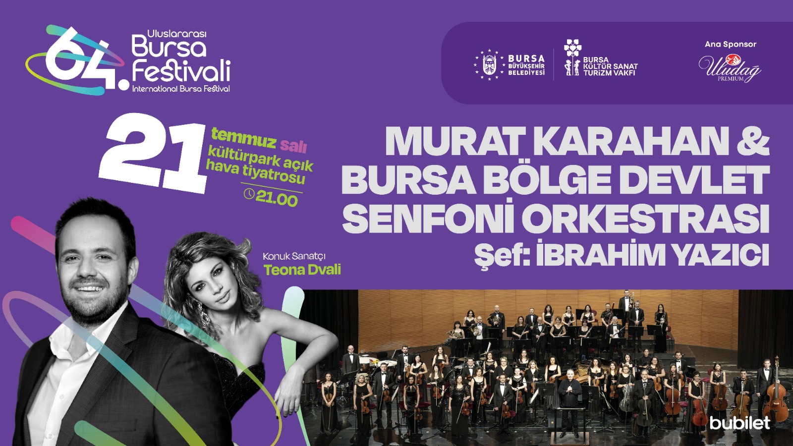 64. Uluslararası Bursa Festivali Murat Karahan Konseriyle Başlıyor 11 64. Uluslararası Bursa Festivali Murat Karahan Konseriyle Başlıyor
