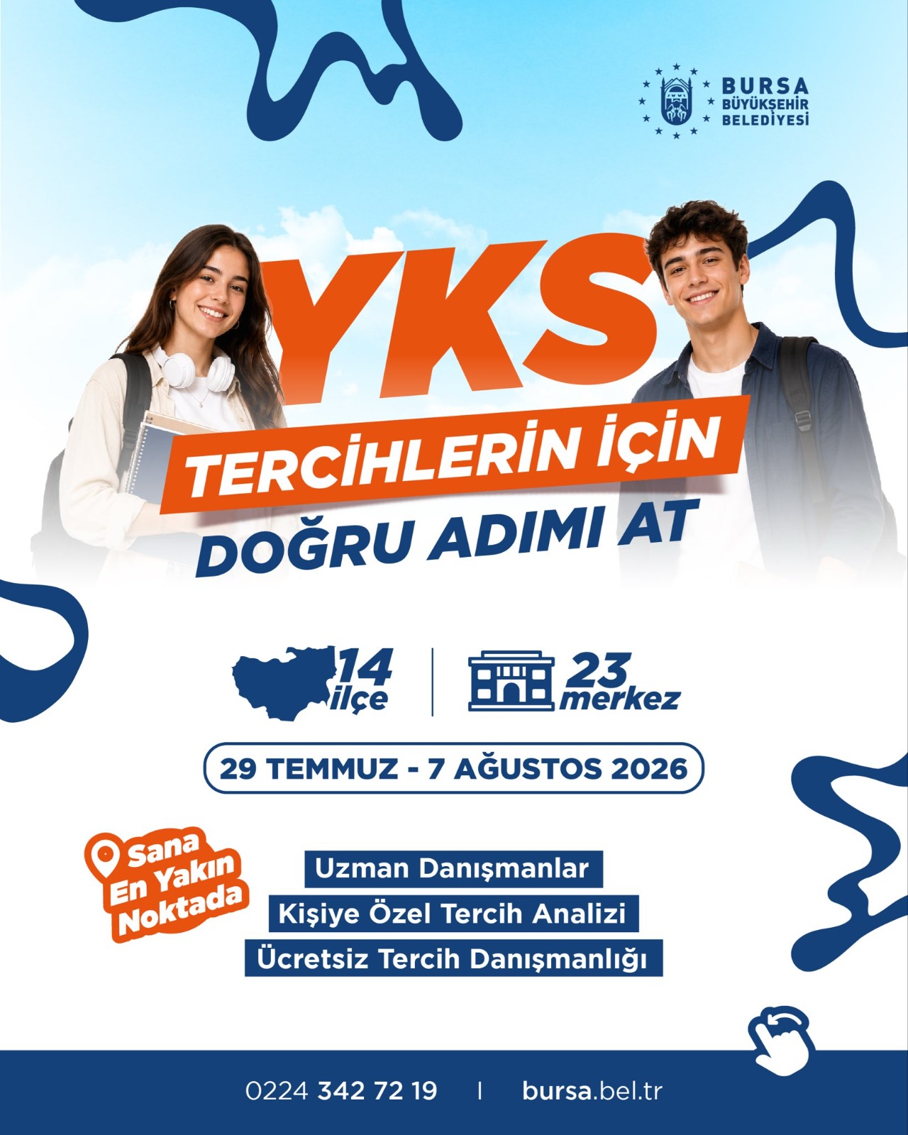 Bursa Büyükşehir’den Üniversite Adaylarına Ücretsiz Tercih Danışmanlığı