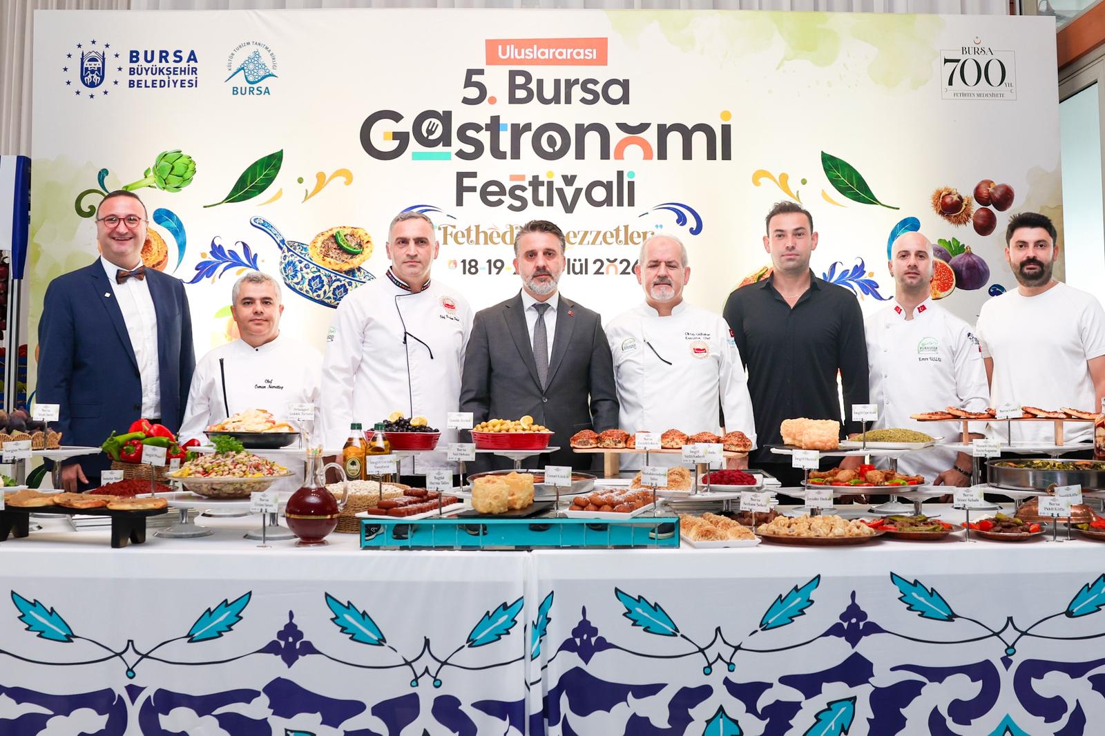 Uluslararası 5. Bursa Gastronomi Festivali "Fetheden Lezzetler"le geliyor