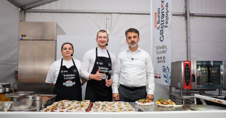 Kardeş şehirlerin lezzetleri Bursa'da buluştu