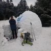 Dağcıların iglo keyfi 