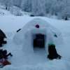 Dağcıların iglo keyfi 
