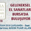 Geleneksel el sanatları Bursada buluşuyor 