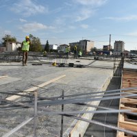 Kültür merkezinde inşaat hızlandı 