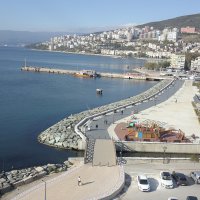 Gemlik meydanı nakış gibi işlendi  