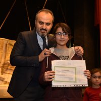 Başkan, çocuklarla ‘Beş Haylaz’ı izledi 