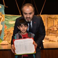 Başkan, çocuklarla ‘Beş Haylaz’ı izledi 