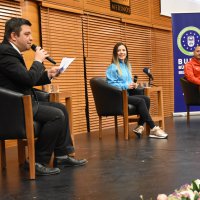 Milli Karateci Arapoğlu, gençlerle buluştu 