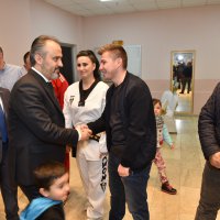 Uçan tekmelerin sertifikası Başkan Aktaş’tan 