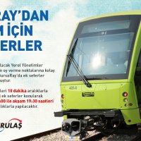 BursaRay’dan ek seferler 