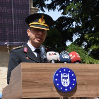 Jandarma taburuna temsili uğurlama 