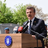 Jandarma taburuna temsili uğurlama 