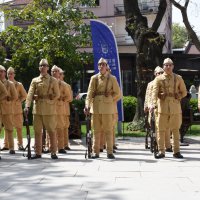 Jandarma taburuna temsili uğurlama 