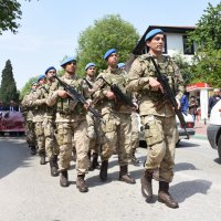 Jandarma taburuna temsili uğurlama 