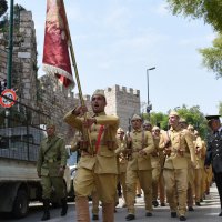 Jandarma taburuna temsili uğurlama 