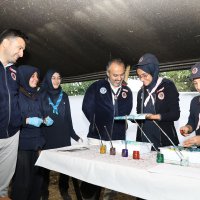 Başkan Aktaş, izcilik kampında 