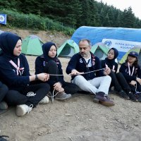 Başkan Aktaş, izcilik kampında 