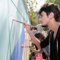 Gençler şehre ‘renk’ kattı  