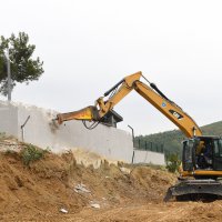 O villada yıkım başladı  