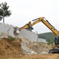 O villada yıkım başladı  