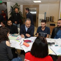 Başkan Aktaş'la ders arası çorba molası 