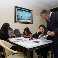 Başkan Aktaş'la ders arası çorba molası 