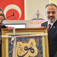 Başkan Aktaş, BUSMEK öğretmenleriyle  