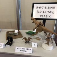 Origami yarışmasında ödüller verildi 
