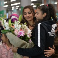 Hatice Kübra coşkuyla karşılandı 