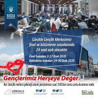 Sınav döneminde koridorlar bile doldu 