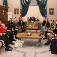 Şampiyonluk sevincini Başkan Aktaş’la paylaştılar  