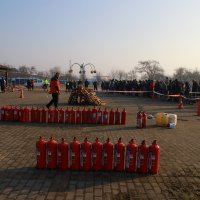 Barınma evinde yangın tatbikatı  