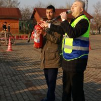 Barınma evinde yangın tatbikatı  