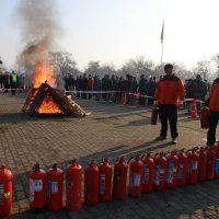 Barınma evinde yangın tatbikatı  