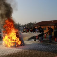Barınma evinde yangın tatbikatı  