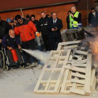 Barınma evinde yangın tatbikatı  