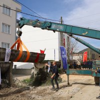 Demirtaş’ta su kanalı çilesi bitiyor  