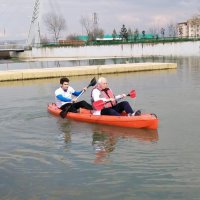 Huzurevi sakinlerinin kano keyfi 