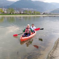 Huzurevi sakinlerinin kano keyfi 