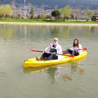 Huzurevi sakinlerinin kano keyfi 