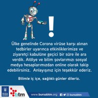BTM’de corona virüs önlemi 