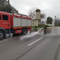 Cadde ve sokaklara ‘covid-19’ temizliği  